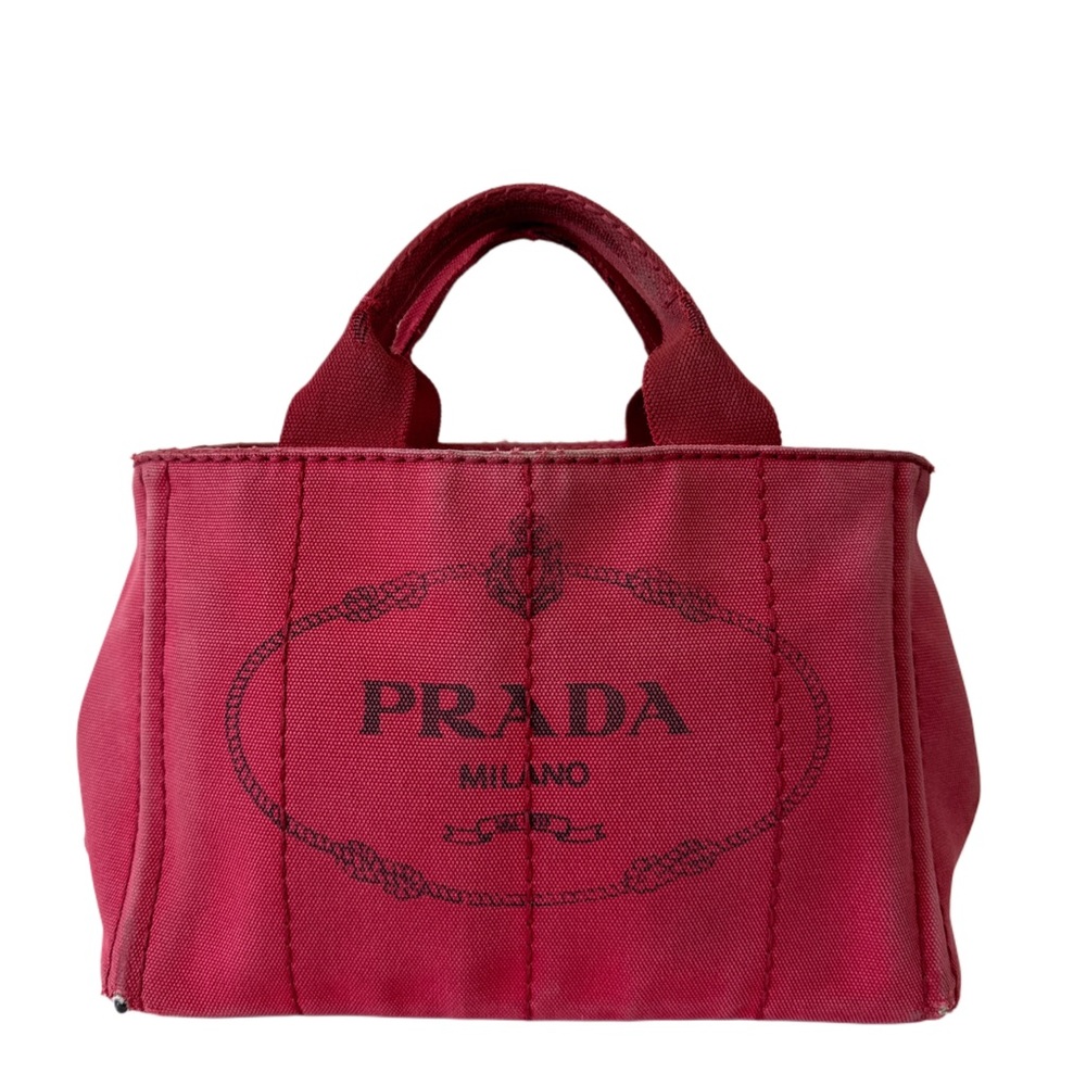 Authentic Prada Canapa Canvas Tote Bag Made in Italy